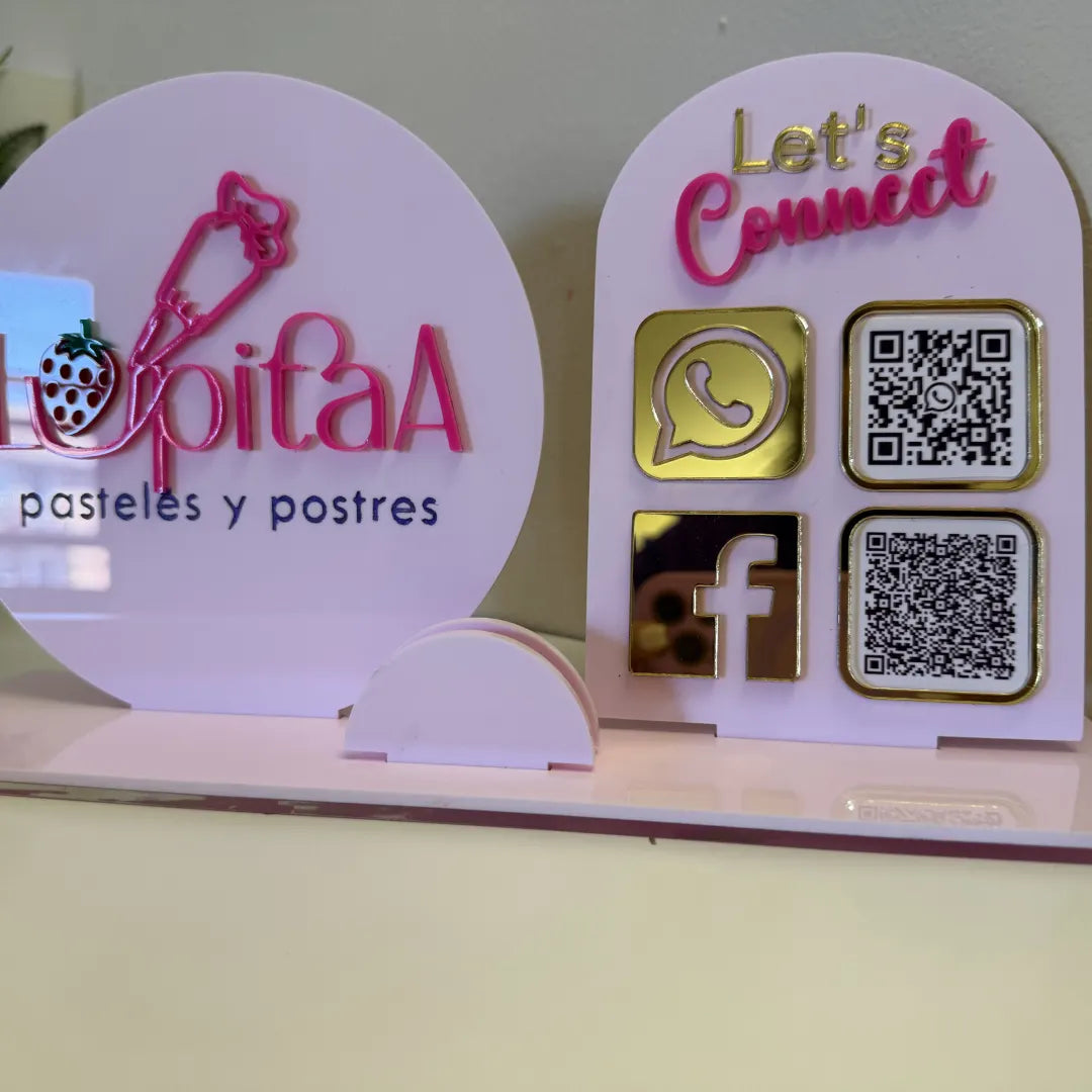 Social Sign código QR, tarjetas y minilogo