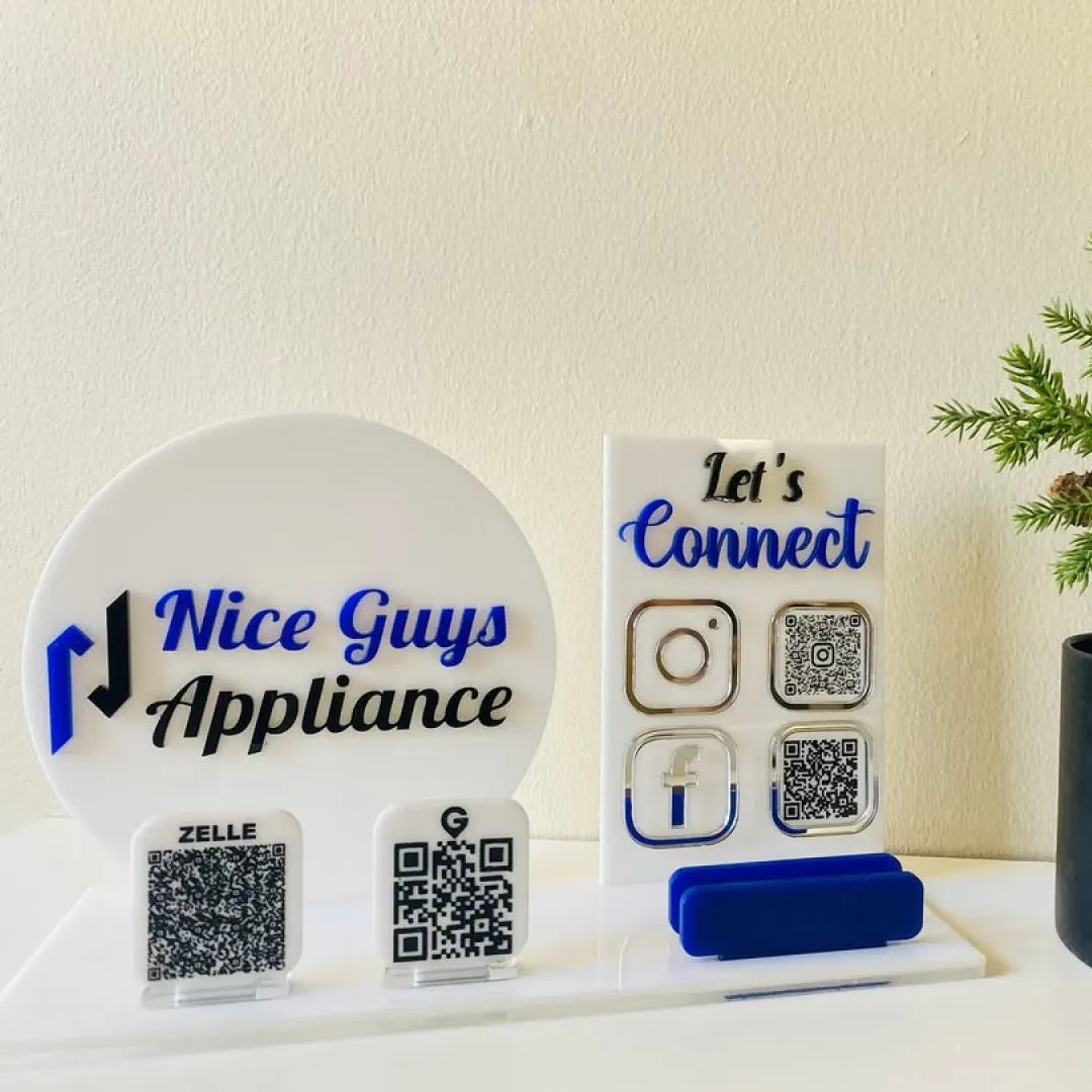 Social Sign código QR, tarjetas y minilogo