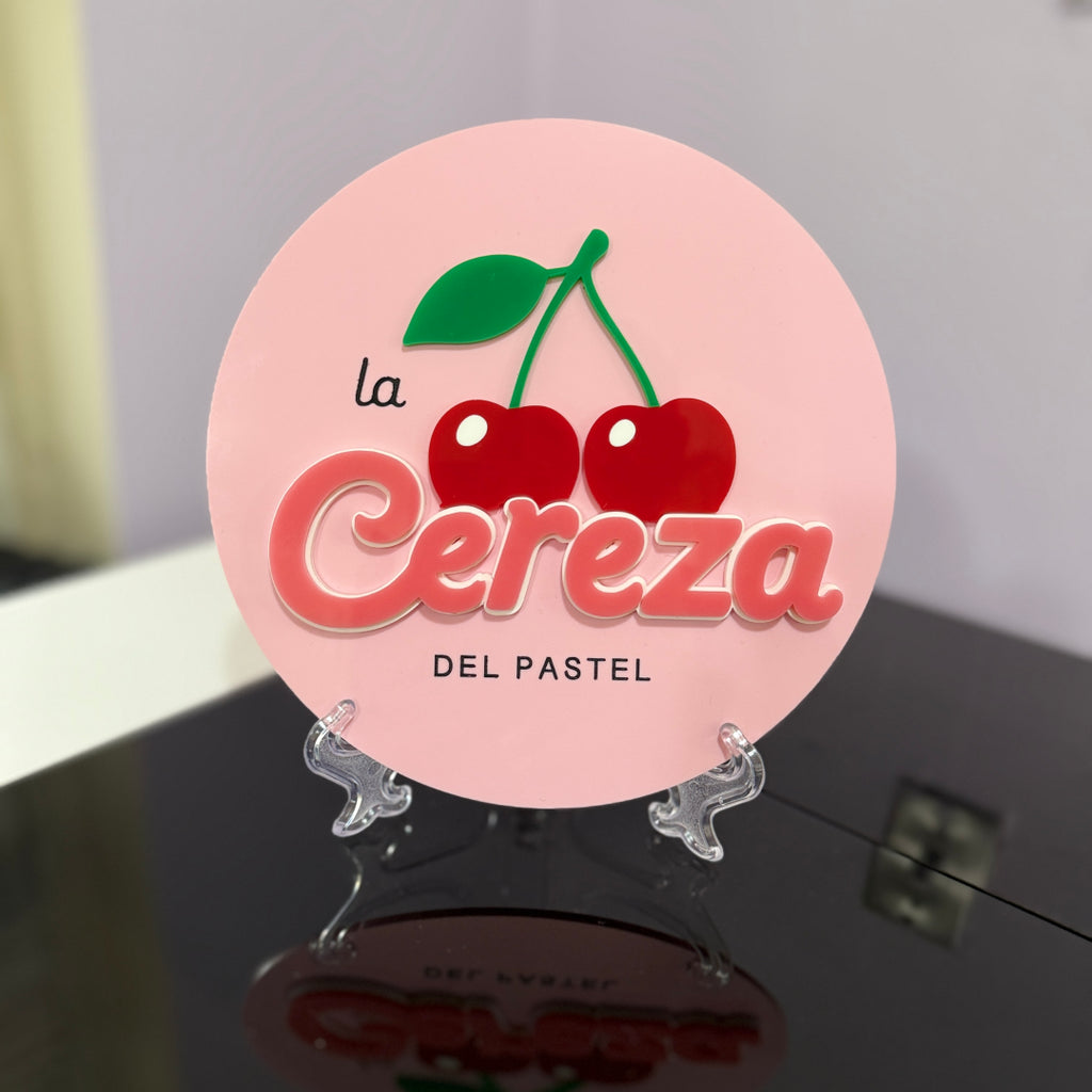 Logo Circular Acrílico