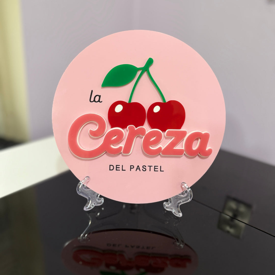 Logo Circular Acrílico