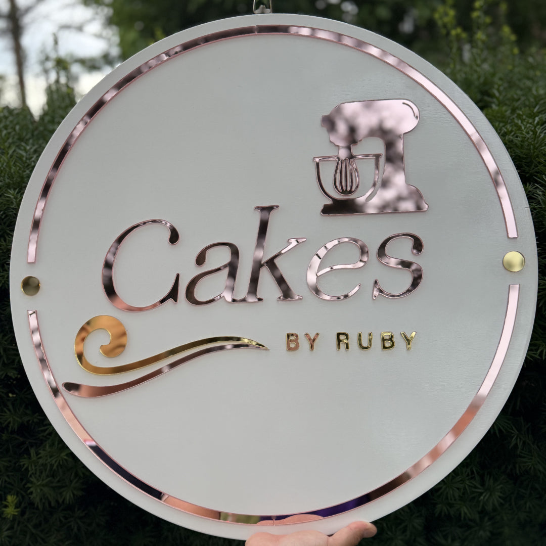 Logo Circular Acrílico